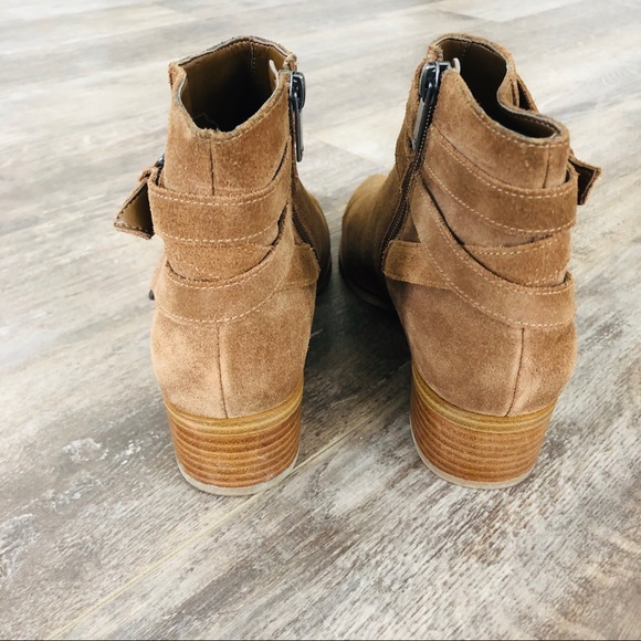 Tan Suede Ankle Booties - Picture 8 of 8